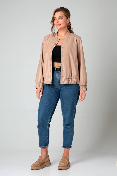 Куртка Liona Style 844 бежевый - фото 3