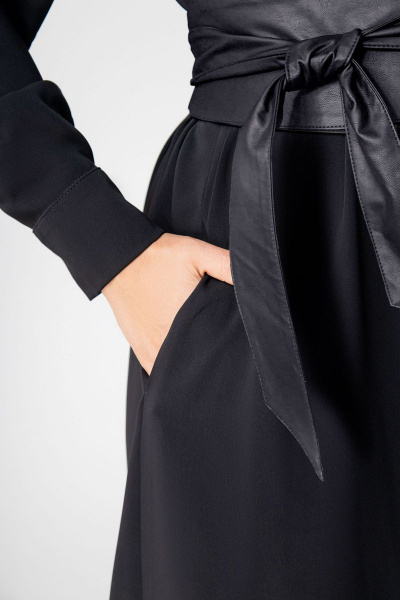 Платье EVA GRANT 190 черный+зебра - фото 7