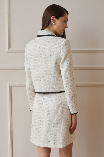 Жакет, юбка DAVYDOV 9105 бежевый - фото 6