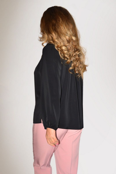 Блуза из леопардовой ткани с сборками и разрезами Needle 506/2 - фото 2