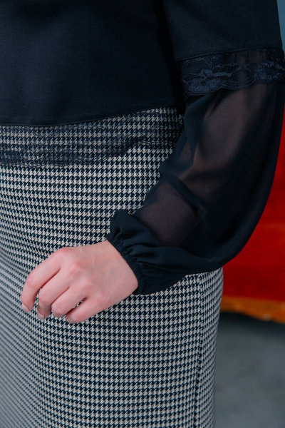 Платье ASV 2485 черно-бежевый - фото 11