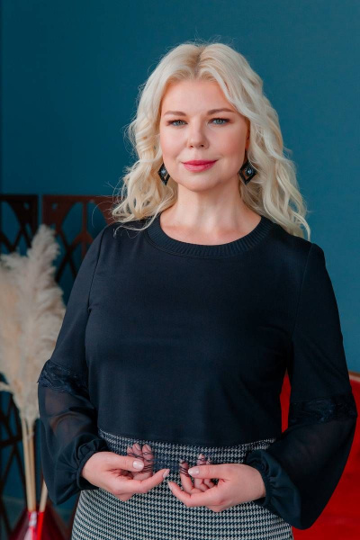 Платье ASV 2485 черно-бежевый - фото 3