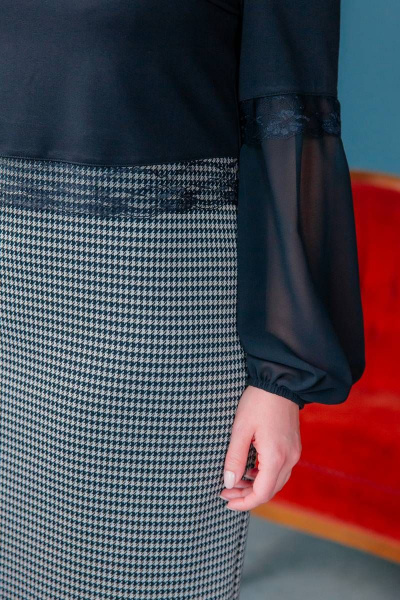 Платье ASV 2485 черно-бежевый - фото 5