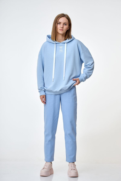 Худи из трикотажа с капюшоном и плёночной печатью демисезон Mixan 2025 - фото 2