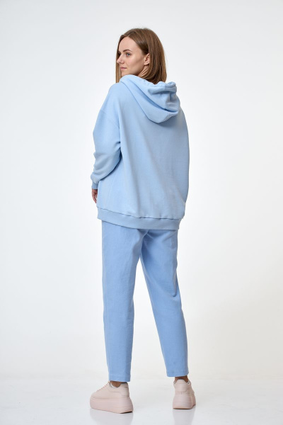 Худи из трикотажа с капюшоном и плёночной печатью демисезон Mixan 2025 - фото 4