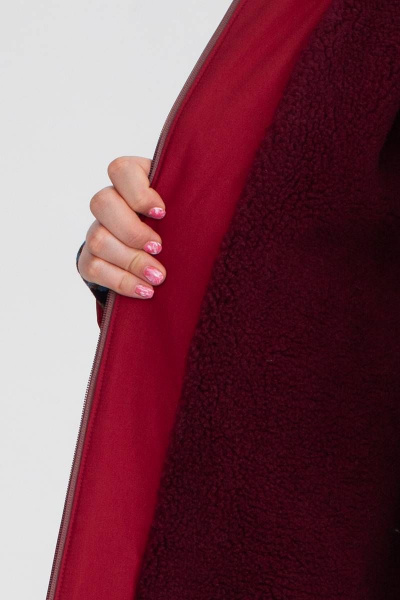 Пальто Bugalux 415 170-цвет марсала - фото 4