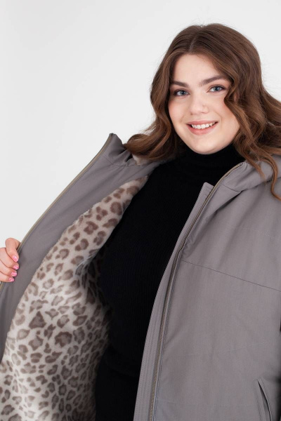 Пальто Bugalux 415 170-цвет мох - фото 4