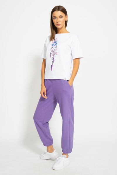 Футболка из хлопка с длинным рукавом и цифровым принтом Kivviwear 4026.79 - фото 9