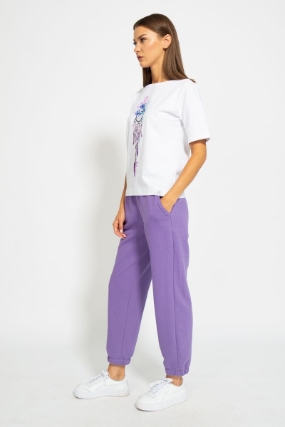 Футболка из хлопка с длинным рукавом и цифровым принтом Kivviwear 4026.79 - фото 4