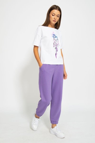 Футболка из хлопка с длинным рукавом и цифровым принтом Kivviwear 4026.79 - фото 3