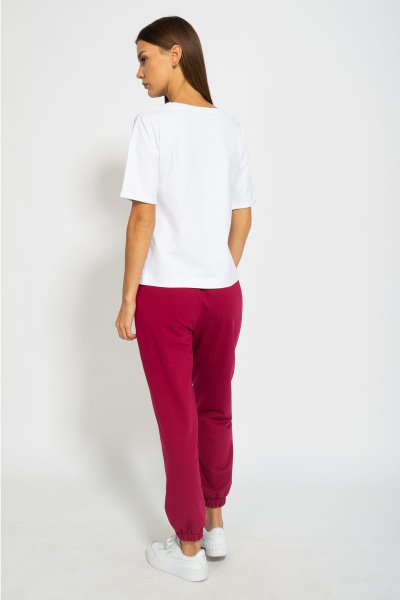 Футболка из хлопка с удлинённым рукавом и принтом Kivviwear 4026.80 - фото 10