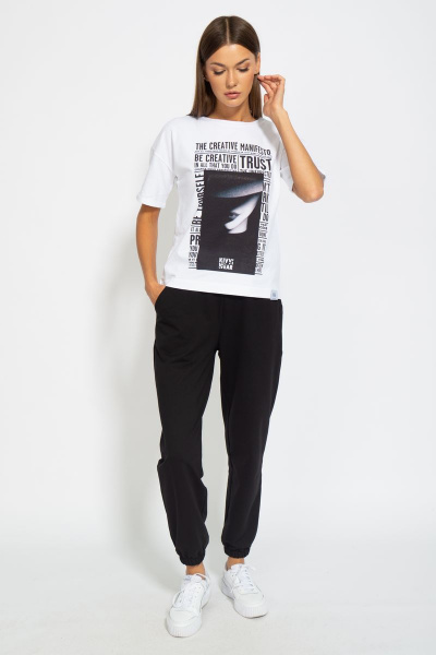 Футболка из хлопка с длинным рукавом и цифровым принтом Kivviwear 4026.81 - фото 5