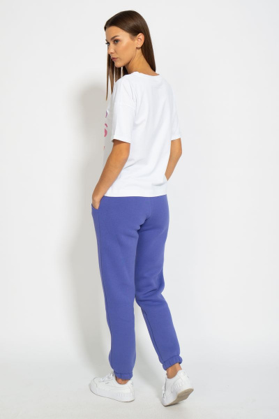 Футболка из хлопка с удлинённым рукавом и принтом Kivviwear 4026.82 - фото 9