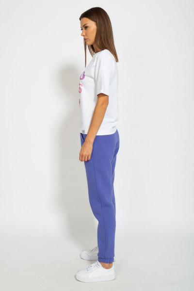 Футболка из хлопка с удлинённым рукавом и принтом Kivviwear 4026.82 - фото 7