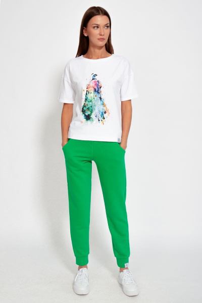 Футболка из хлопка с длинным рукавом и цифровым принтом Kivviwear 4026.84 - фото 3