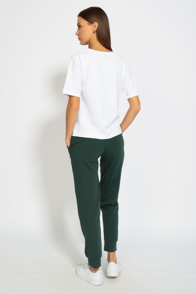 Футболка из трикотажа с удлинённым рукавом и принтом Kivviwear 4026.85 - фото 8