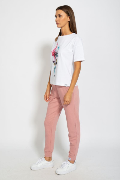 Футболка свободного кроя из трикотажа хлопка Kivviwear 4026.86 - фото 8