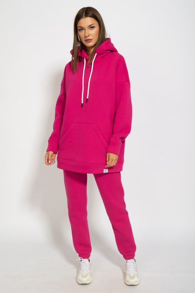 Оверсайз костюм с утепленными брюками и худи из флиса Kivviwear 40544053.10 - фото 7