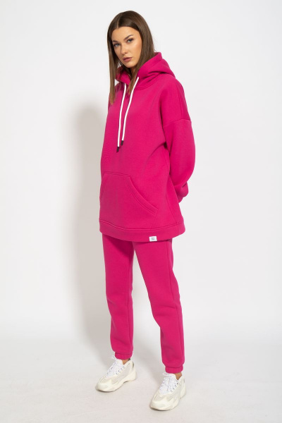 Оверсайз костюм с утепленными брюками и худи из флиса Kivviwear 40544053.10 - фото 6
