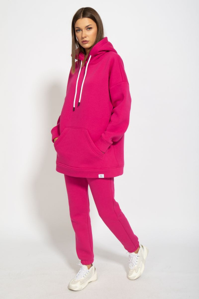 Оверсайз костюм с утепленными брюками и худи из флиса Kivviwear 40544053.10 - фото 4