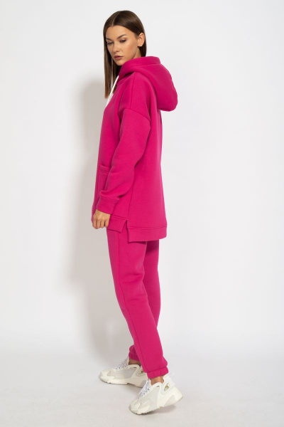 Оверсайз костюм из флиса с длинной спинкой и боковыми разрезами Kivviwear 40574056.09 - фото 11