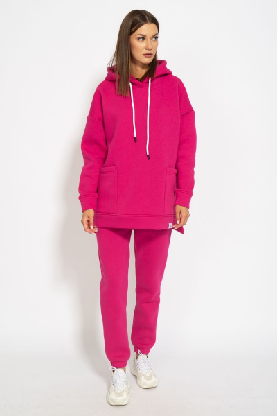 Оверсайз костюм из флиса с длинной спинкой и боковыми разрезами Kivviwear 40574056.09 - фото 9