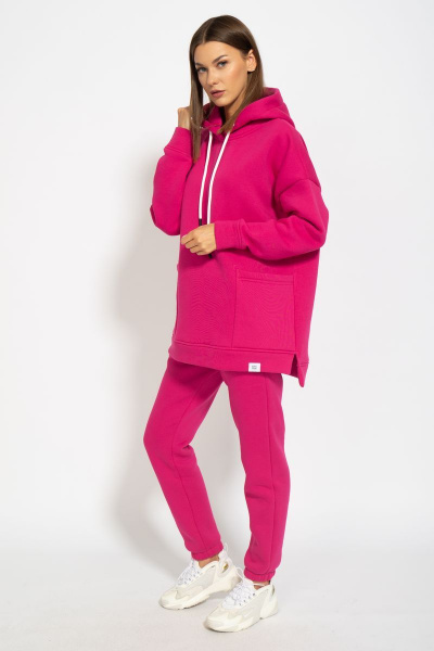 Оверсайз костюм из флиса с длинной спинкой и боковыми разрезами Kivviwear 40574056.09 - фото 8