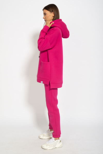 Оверсайз костюм из флиса с длинной спинкой и боковыми разрезами Kivviwear 40574056.09 - фото 7