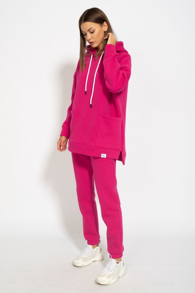 Оверсайз костюм из флиса с длинной спинкой и боковыми разрезами Kivviwear 40574056.09 - фото 6