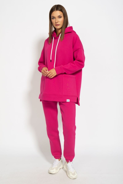 Оверсайз костюм из флиса с длинной спинкой и боковыми разрезами Kivviwear 40574056.09 - фото 5