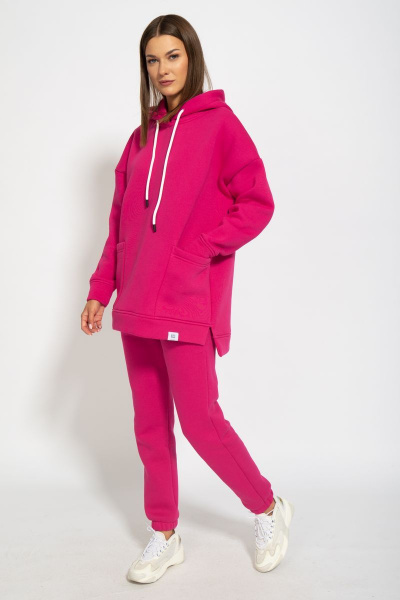 Оверсайз костюм из флиса с длинной спинкой и боковыми разрезами Kivviwear 40574056.09 - фото 2