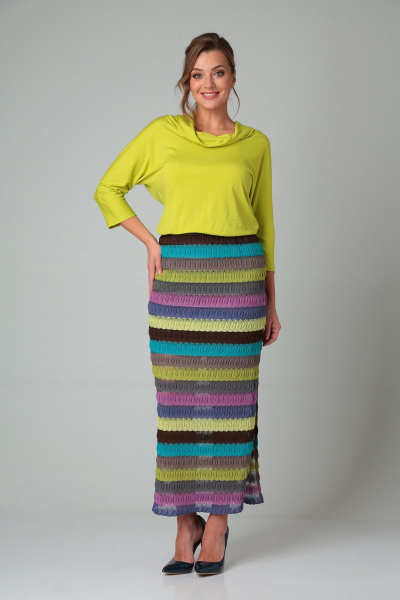 Платье демисезонное с летучими рукавами и поясом, длина 143 см SVT-fashion 340 - фото 1