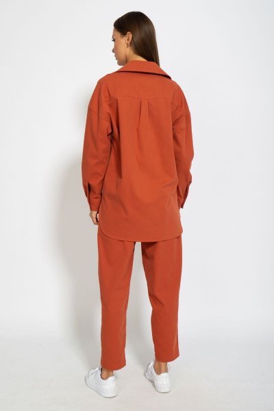 Джинсовый костюм с брюками и рубашкой на демисезон Kivviwear 41004101.03 - фото 10