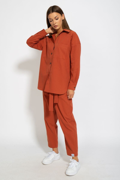 Джинсовый костюм с брюками и рубашкой на демисезон Kivviwear 41004101.03 - фото 7