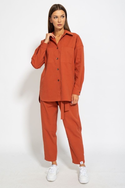 Джинсовый костюм с брюками и рубашкой на демисезон Kivviwear 41004101.03 - фото 2