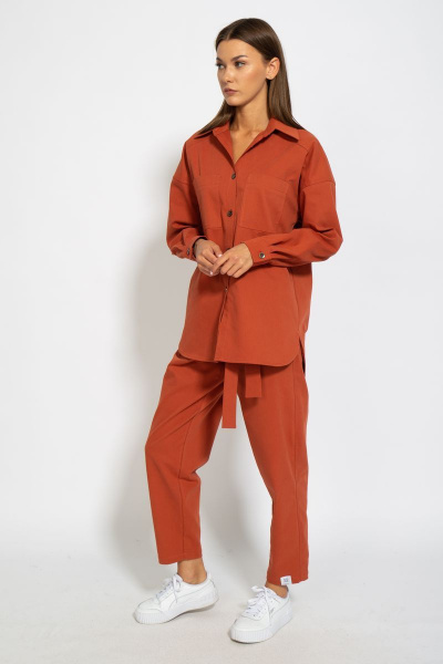 Джинсовый костюм с брюками и рубашкой на демисезон Kivviwear 41004101.03 - фото 1