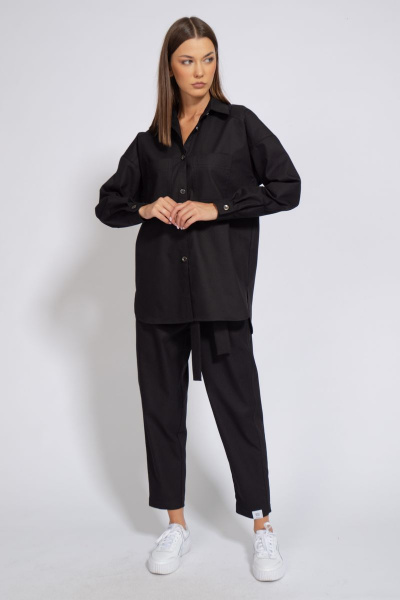 Рубашка джинсовая свободного кроя для офиса и спорта Kivviwear 4100.07 - фото 10