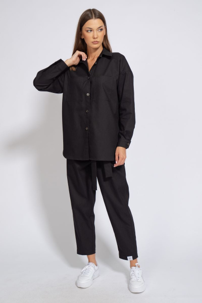 Рубашка джинсовая свободного кроя для офиса и спорта Kivviwear 4100.07 - фото 9