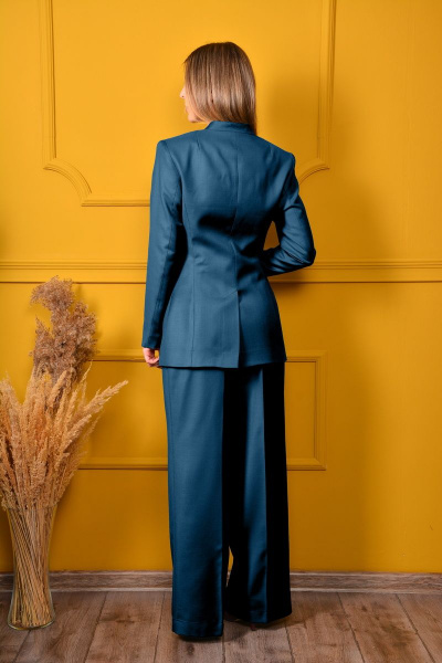 Двубортный костюм жакет и брюки из текстиля LM КТ5381 - фото 2
