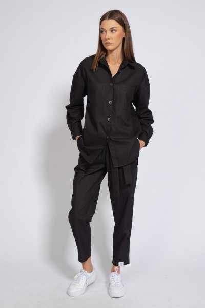 Свободные джинсовые брюки из хлопка в стиле casual Kivviwear 4101.07 - фото 1