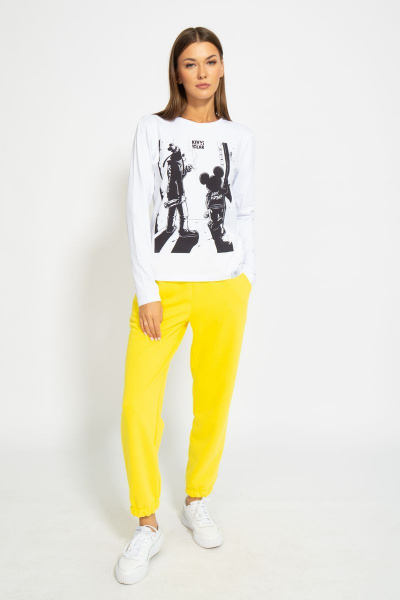 Классический демисезонный лонгслив из хлопка Kivviwear 4061.10 - фото 4