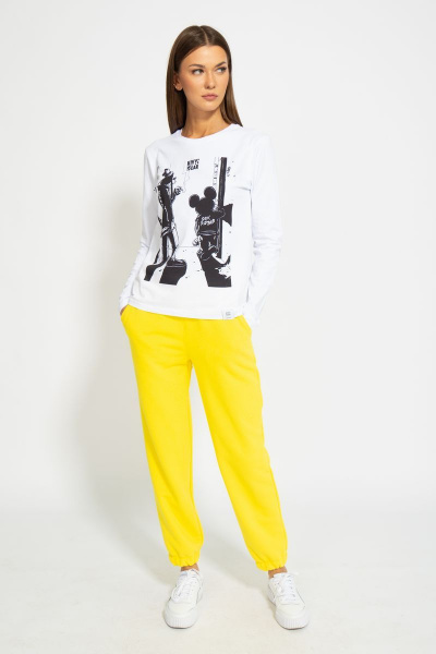 Классический демисезонный лонгслив из хлопка Kivviwear 4061.10 - фото 3