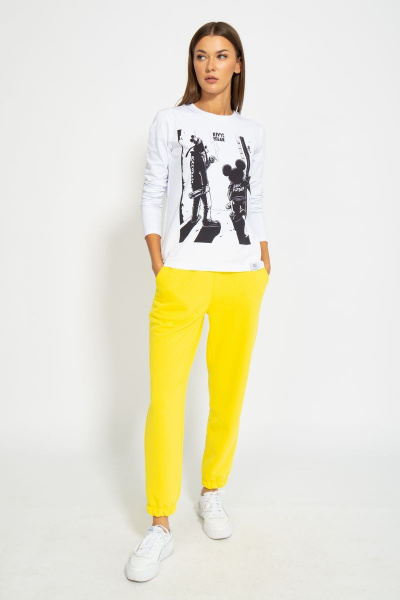 Классический демисезонный лонгслив из хлопка Kivviwear 4061.10 - фото 2