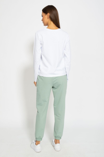 Стильный хлопковый лонгслив для осенне-весенней гардероба Kivviwear 4061.12 - фото 8