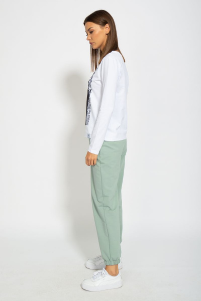 Стильный хлопковый лонгслив для осенне-весенней гардероба Kivviwear 4061.12 - фото 7