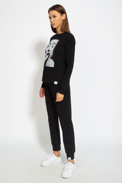 Стильный хлопковый лонгслив для casual образа Kivviwear 4061.16 - фото 8