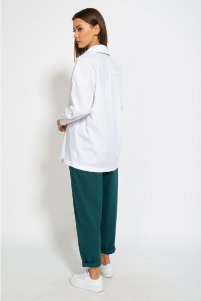 Рубашка классическая хлопковая свободного кроя Kivviwear 4070.06 - фото 8