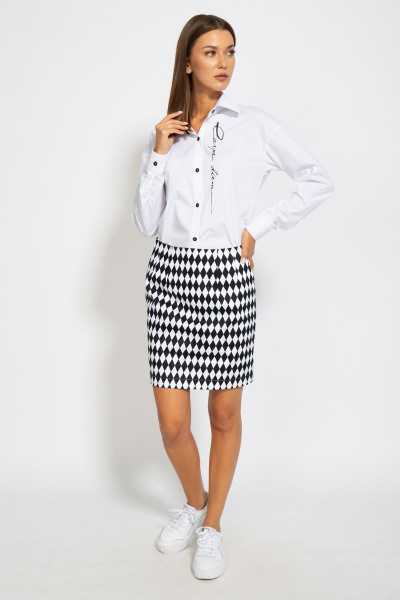 Рубашка классическая хлопковая приталенного силуэта Kivviwear 4099.03 - фото 13