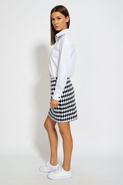 Рубашка классическая хлопковая приталенного силуэта Kivviwear 4099.03 - фото 12