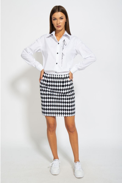 Рубашка классическая хлопковая приталенного силуэта Kivviwear 4099.03 - фото 4